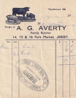 A G Averty was a butcher in the Central Market for many years