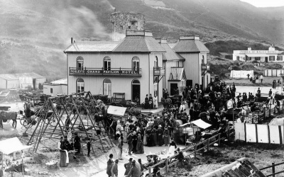 A fair was held outside the hotel in 1895
