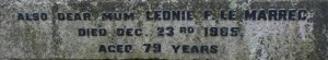 Le Marrec - St Brelade Church cemetery