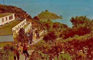 The road down through the camp