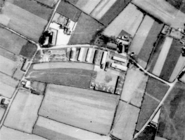 An aerial view of Lager Molders, a camp in St Ouen for forced workers