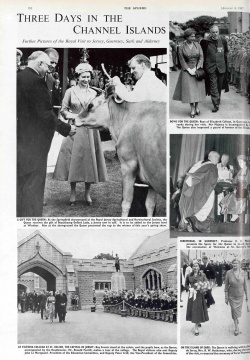 The Queen and Prince Philip visit Jersey in 1957, as reported in The Sphere