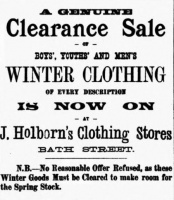 1899 Evening Post advert