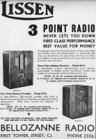 Lissen radios from Bellozanne Radio