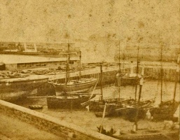 An early picture of the Harbour by W Slater