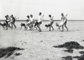 Sunshine Hotel guests' sports day in 1965