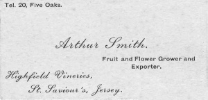 Arthur Smith's business card