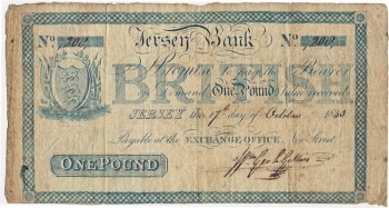 jersey Bank 1843 banknote
