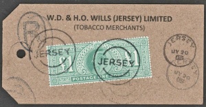 A Wills Tobacco parcel label