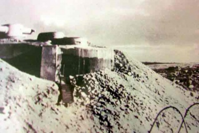 The command bunker pictured in 1944