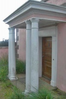 The entrance porch of Windward House