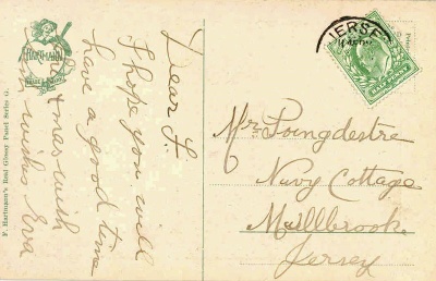 A card sent by Eva, perhaps to her sister Florence