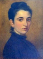 Ada Louise Ahier (1866-1930) photographed in 1885