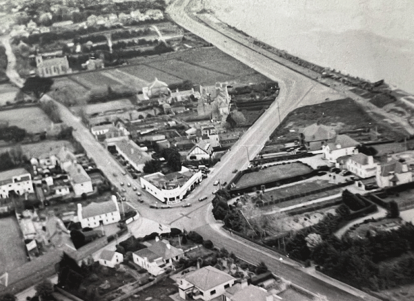 Aerial view during a Jersey International Road Race in the late 1940s