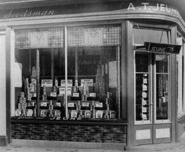 A T Jeune, seed merchant, at 1 Burrard Street