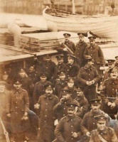 Soldiers about to leave Jersey to participate in the war