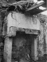 The fireplace before it was moved to the new house