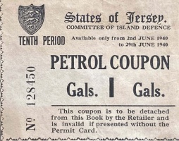 1940 petrol coupon