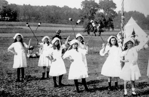Traditional dancers at a Grouville ceremony