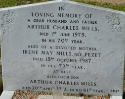 Mills - St Ouen parish cemetery