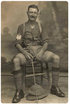 Sergeant George Le Gresley, MM, Royal Engineers, was a reservist when he was called up in August 1914. He served on the Western Front for 18 months and then moved to Serbia, where he was awarded his medal for securing an important position during an advance. He was from St Martin and was also awarded the French Croix de Guerre. We have not been able to identify his parents