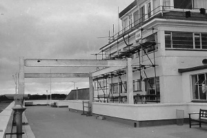 Steelwork for the 1969 extension