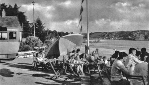 The terrace of El Cobre Cafe