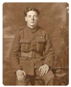 Rifleman Charles James Chapman, MM, served with the King's Royal Rifle Corps. He joined up on the outbreak of war and arrived in France in June 1915. He was wounded and gassed in July 1918 after several years on the Western Front. In April 1919 he was awarded the Military Medal when he volunteered to rescue a comrade who had been badly wounded in fighting against the Red Guard Army, and then take him behind the lines to a field hospital, carrying him part of the way. He turned out to be another Jerseyman by the name of Machon