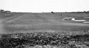 Work starts on laying the first tarmacadam runway