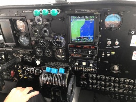 Trislander controls, familiar to any passenger who sat behind the pilot