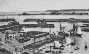 Sailing vessels depart