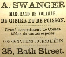 A Swanger, poultry and fish merchant