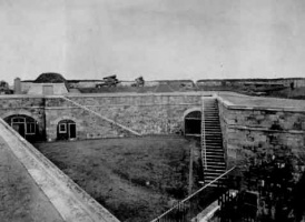 Fort bastion in the 1860s