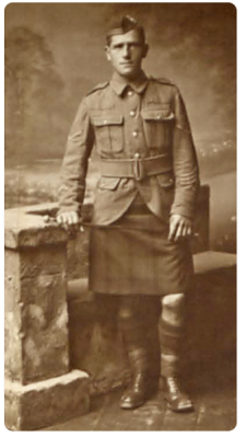 Sapper Walter Frederick Rumfitt, DCM, transferred from the Cameron Highlanders to the Royal Engineers, having first enlisted at the age of 16 in 1905. Born in Hampshire in 1889, the son of Walter William Rumfitt and Mary Margaret, nee O'Keefe, the family moved to Jersey in 1891. After transferring from India to France on the outbreak of war, he took part in the first and second battles at Ypres. He won the DCM for rescuing fallen comrades during the taking of Hill 60. He was one of six brothers who all served in the Army during the war