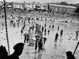 Force 135 troops landing at First Tower