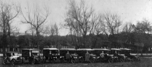Orviss vans, probably in the Parade