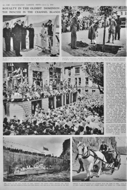 The 1949 visit of Princess Elizabeth and Prince Philip from the Illustrated London News