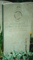 Samuel Laurens, Bethune Town Cemetery