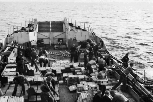 ... which was then taken to the Hurd Deep, off Alderney ...