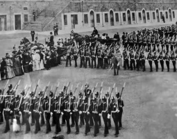 A regimental parade
