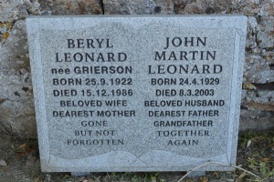 Grierson - St Ouen parish cemetery
