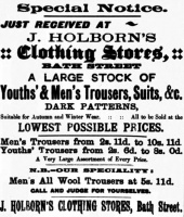 1899 Evening Post advert