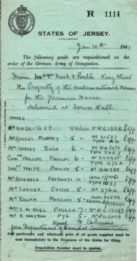 Noel and Porter were also required to surrender radios owned by their customers to the Town Hall