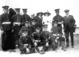 Wives join their husbands at a camp, photographed by Percival Dunham