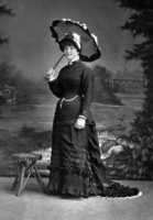 Miss de Ste Croix photographed by Ernest Baudoux