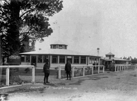 The camp hospital where Lottie Le Gallais worked