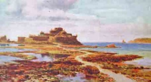 A painting of the castle by Wimbush