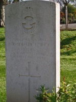 The French memorial stone to RIchard Jouault, DFC