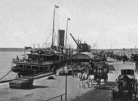 A mailboat departure from the Albert Pier