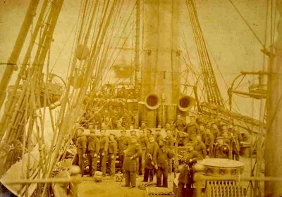 The deck of the Kearsarge